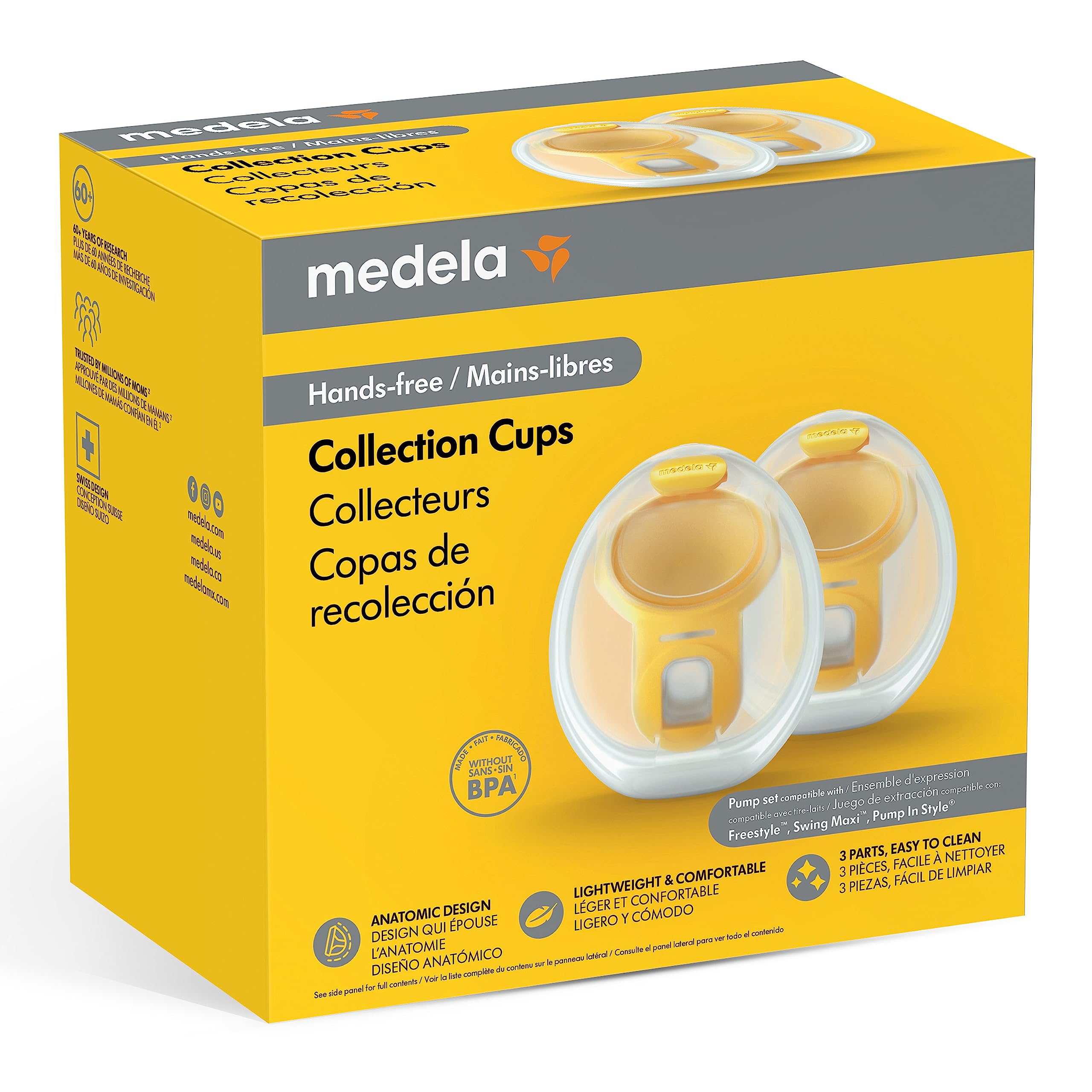 Foto 8 pulgar | Vasos De Recogida Manos Libres Medela Freestyle Flex, 2 Vasos - Venta Internacional.