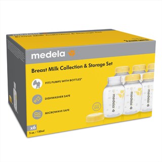 Foto 7 | Biberones Para Recolección Y Almacenamiento De Leche Materna Medela, 150 Ml, Paquete De 6 - Venta Internacional.