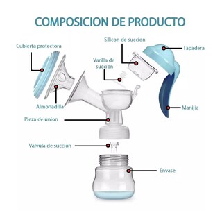 Foto 3 | Extractor De Leche Materna Saca Leche Con 15 Bolsas, Azul