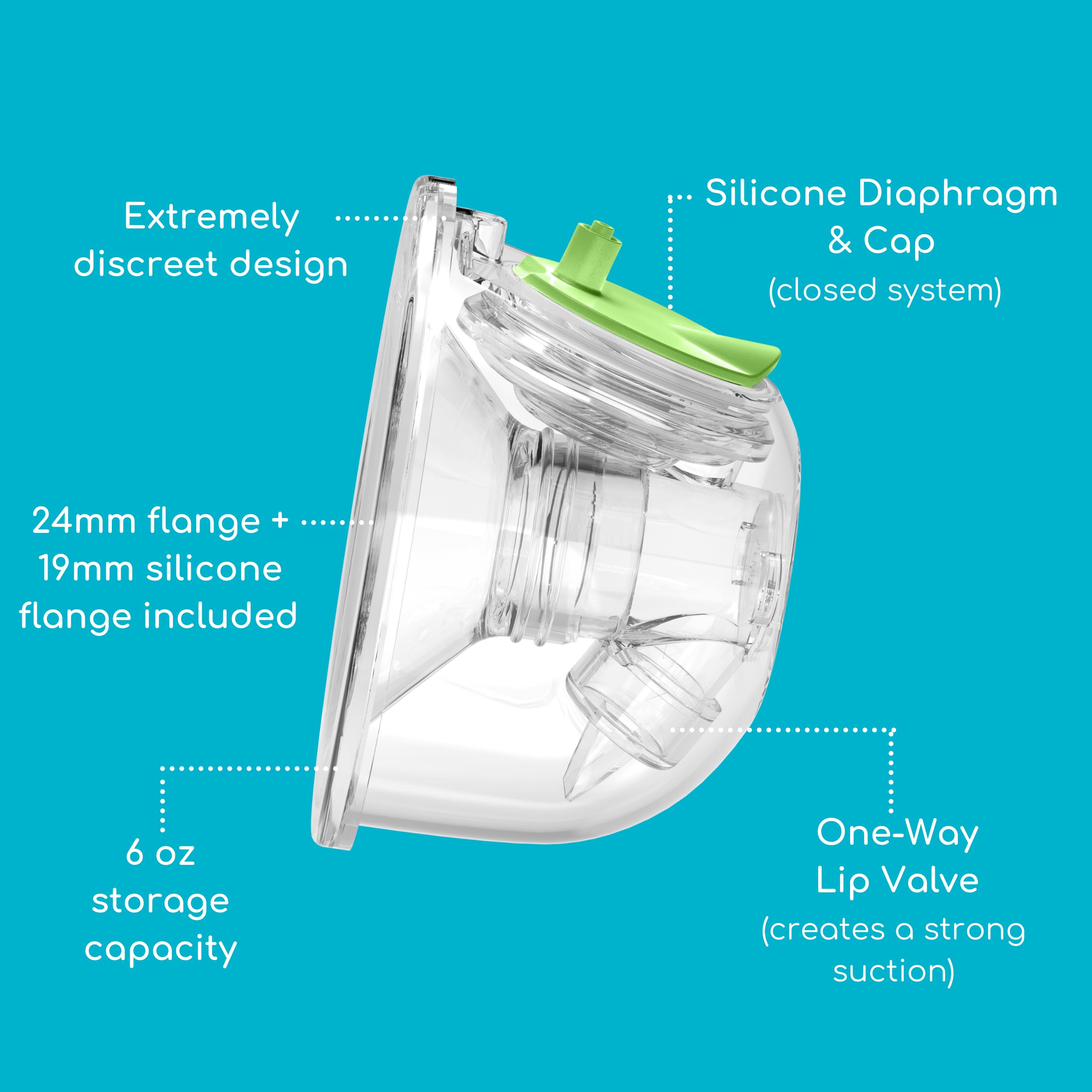 Foto 3 pulgar | Vasos De Recogida De Leche Materna Ardo Sin Usar Manos Libres Con Brida De 24 Mm - Venta Internacional.