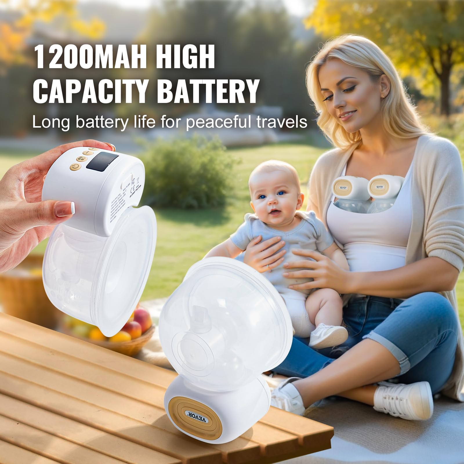 Foto 6 pulgar | Extractor De Leche Vevor, Portátil, Eléctrico, Succión De 300 Ml, 12 Niveles - Venta Internacional.