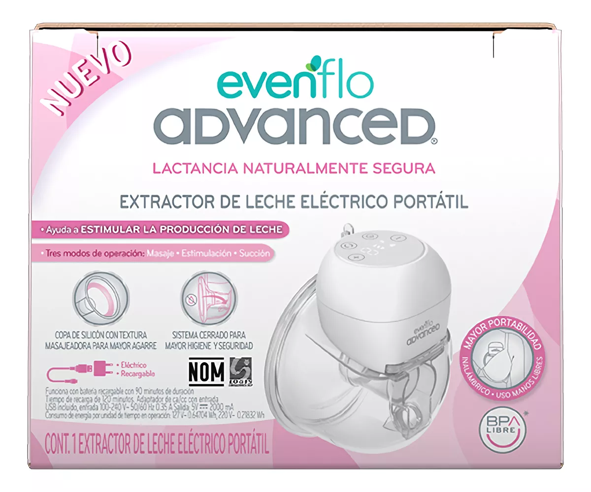 Foto 3 pulgar | Extractor De Leche Eléctrico Evenflo Advanced Portátil