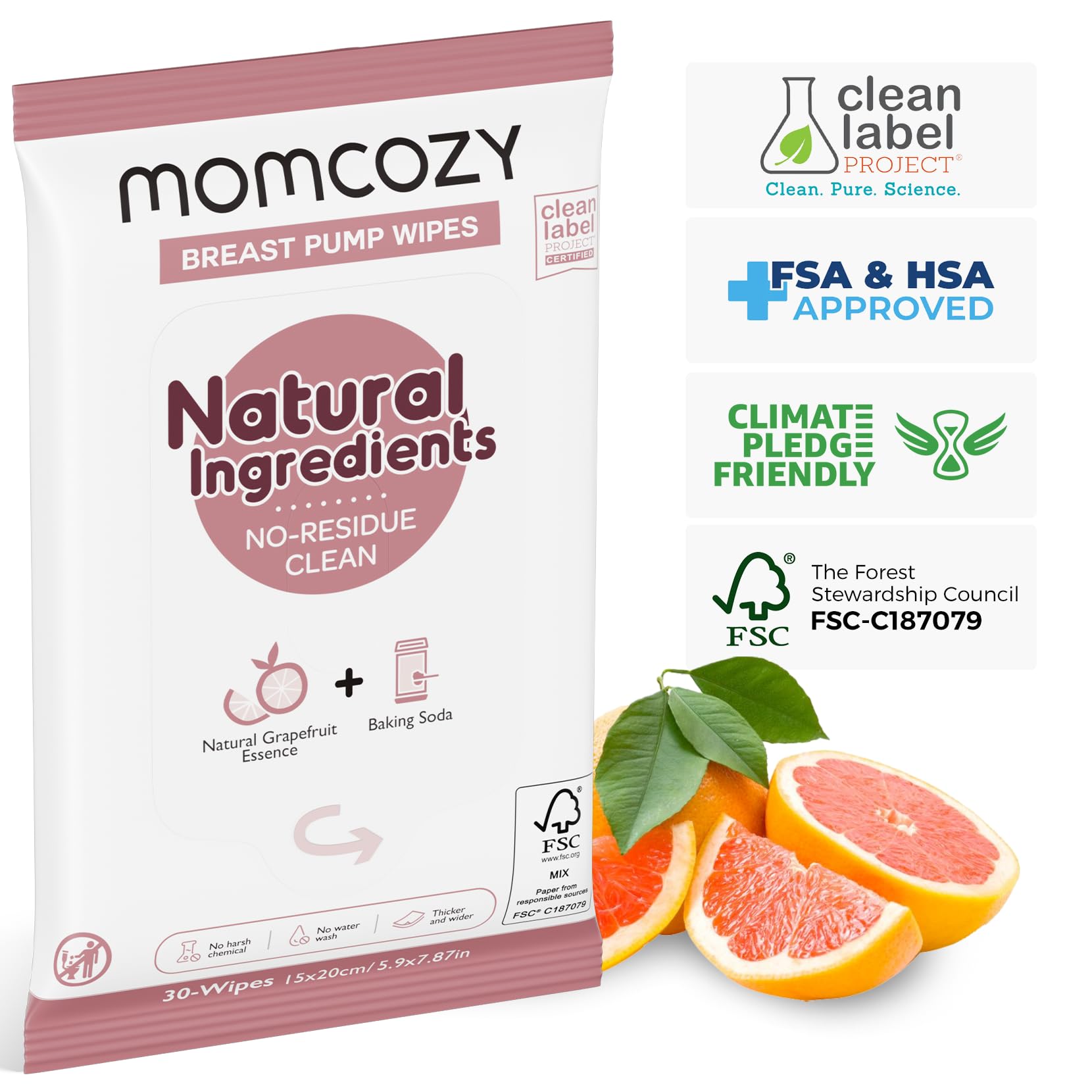 Foto 6 pulgar | Toallitas Extractor De Leche Momcozy Natural, 30 Unidades (paquete De 3) - Venta Internacional.