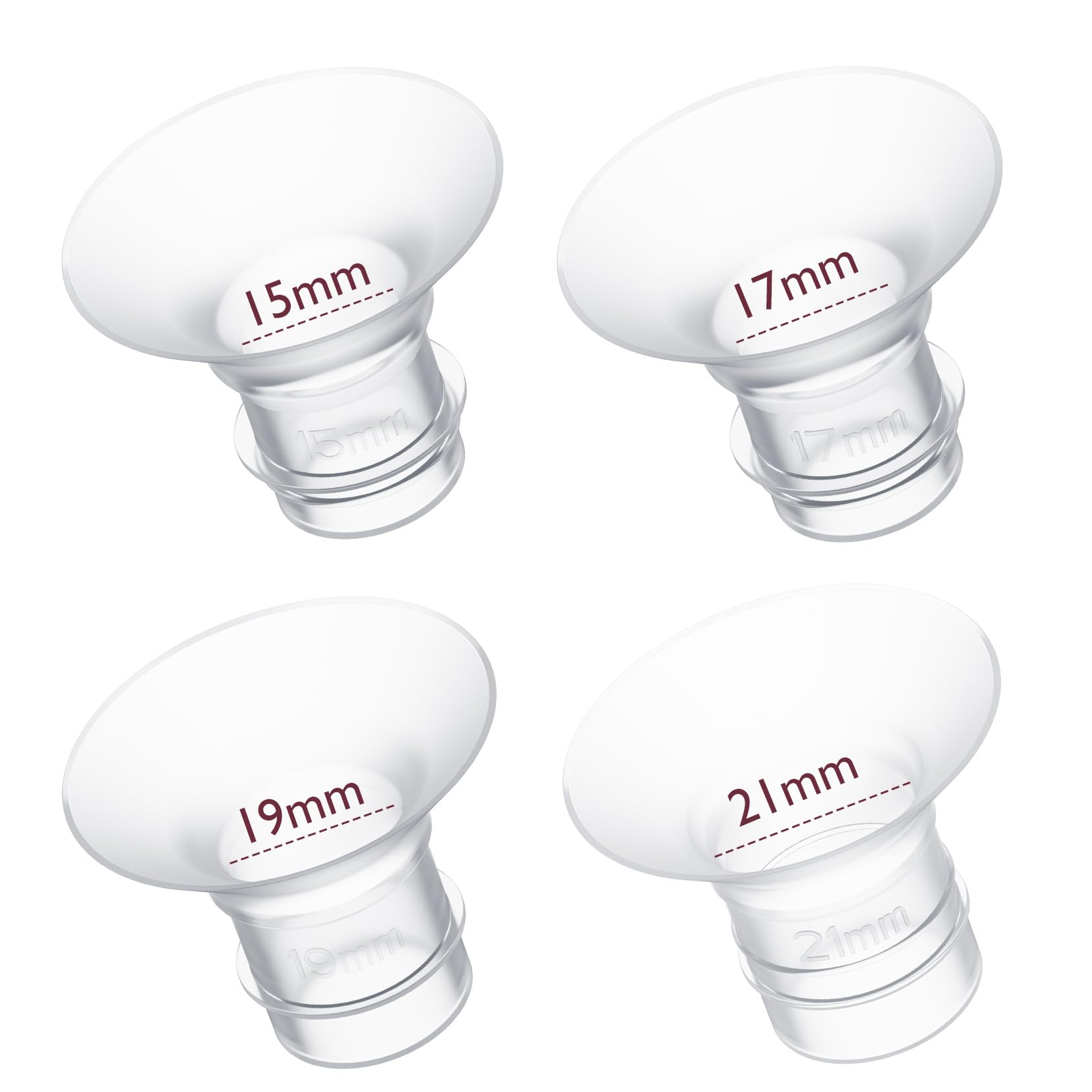 Inserto de Brida Compatible con Momcozy con Brida de 24 mm 15/17/19/21 mm 4 Piezas - Venta Internacional