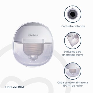 Foto 4 | Extractor De Leche Bebesit Lx Manos Libres + 10 Bolsas 200ml