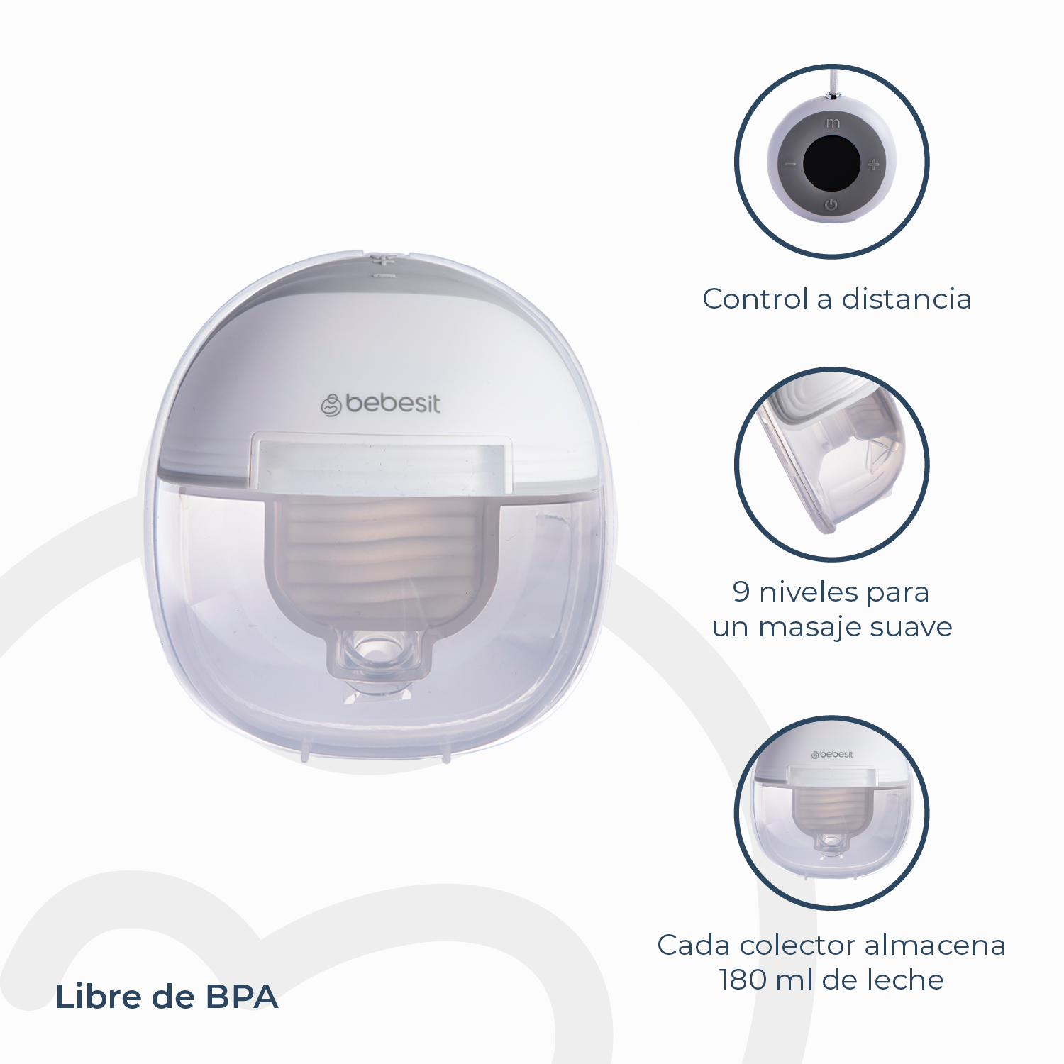 Foto 6 pulgar | 2 Extractores De Leche + Control + Adaptador + 10 Bolsas De Almacenamiento De Leche 200ml