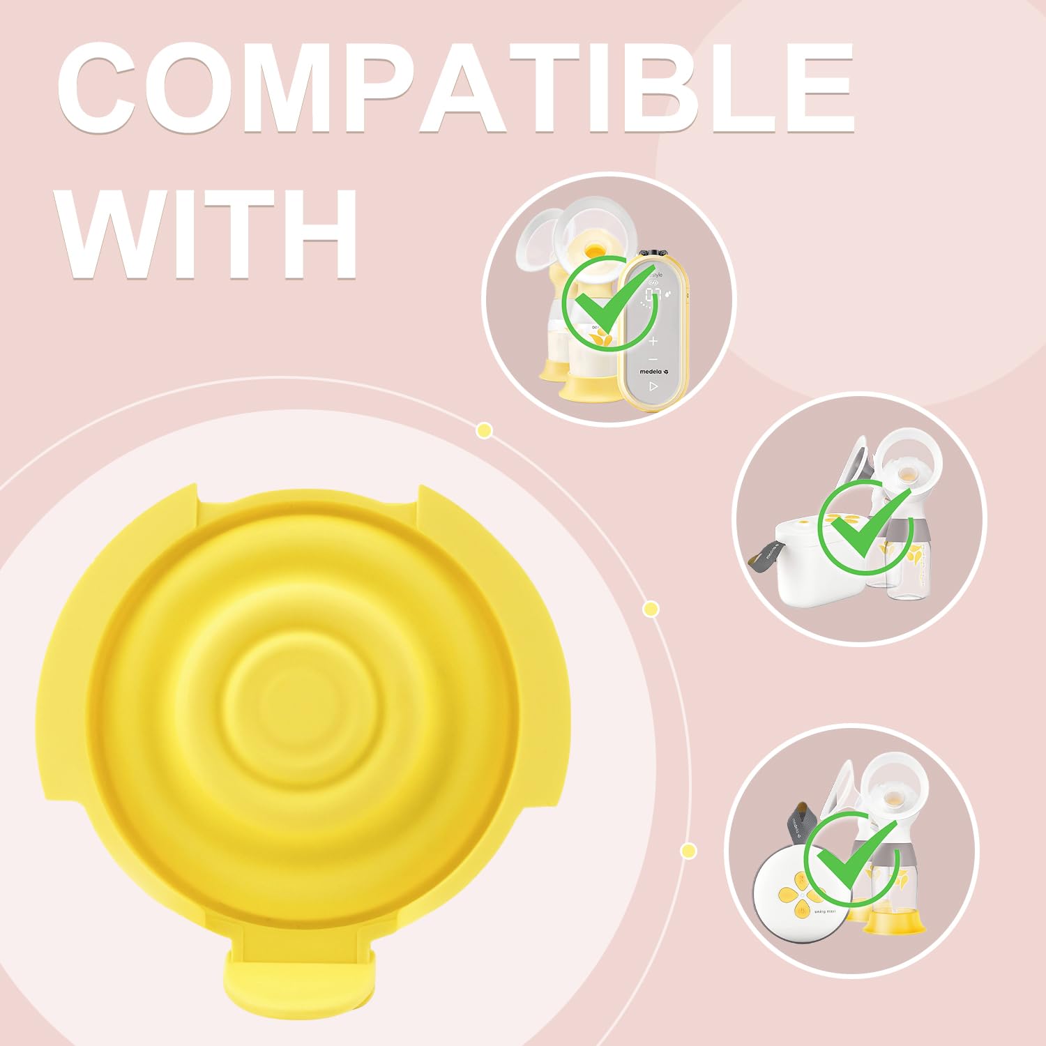 Foto 4 pulgar | Paquete De 2 Membranas De Silicona Compatibles Con Los Extractores De Leche De Medela - Venta Internacional.