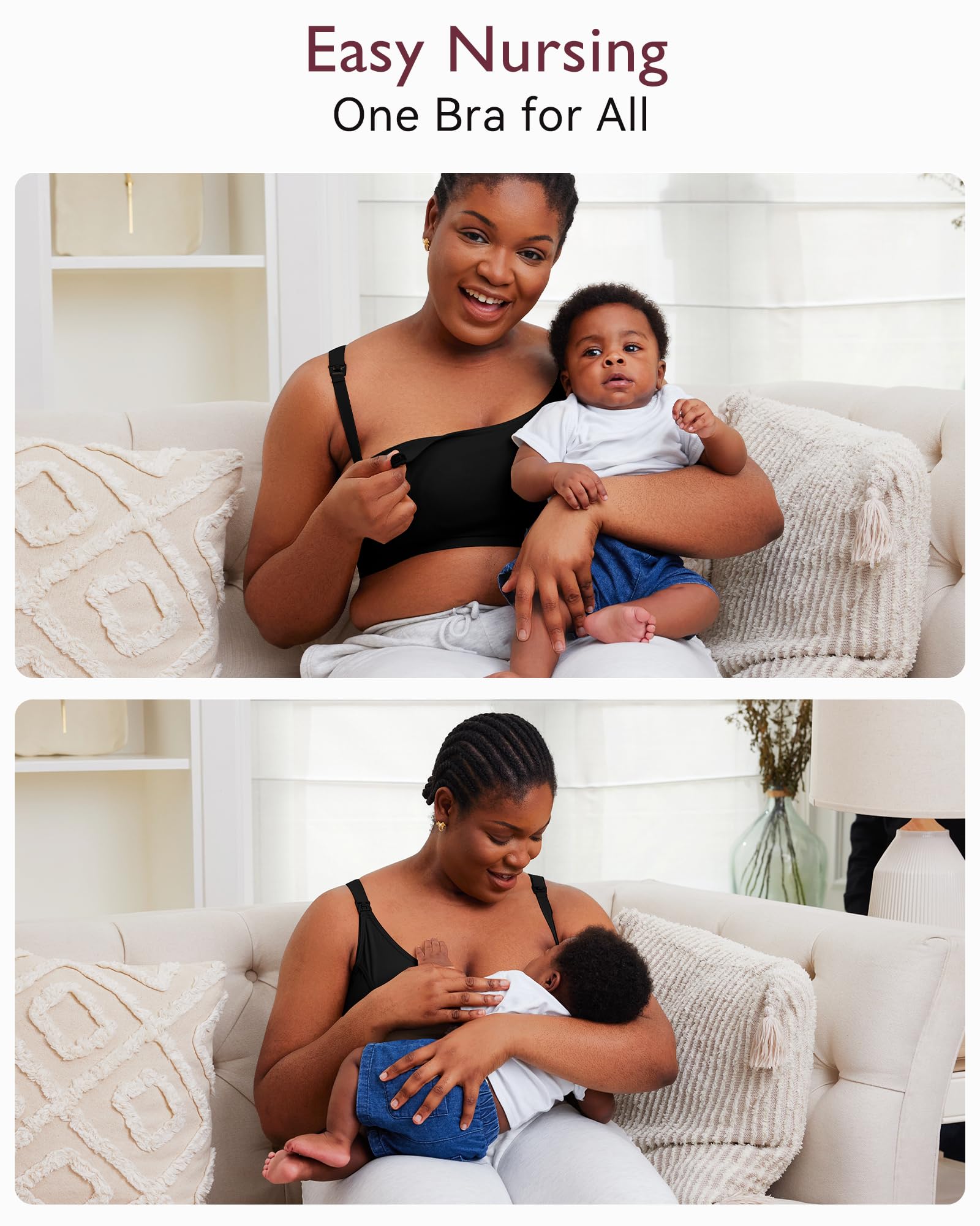Foto 4 pulgar | Sujetador Momcozy Pumping Bra, Manos Libres, 2 Unidades, Algodón - Venta Internacional.