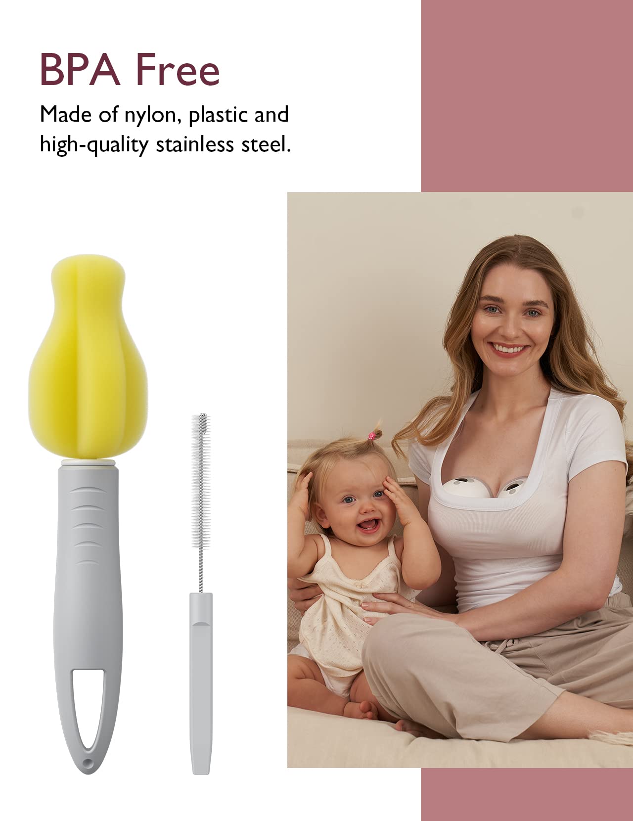 Foto 4 pulgar | Kit de Cepillos de Limpieza Momcozy - Venta Internacional