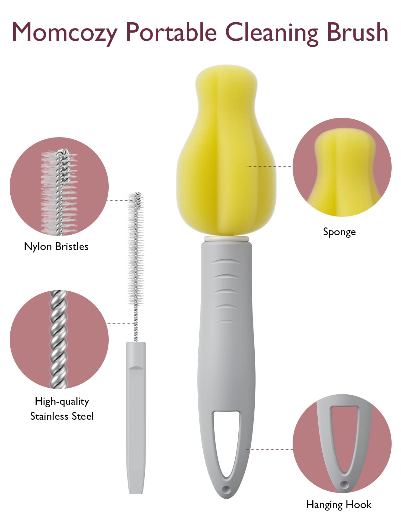 Foto 5 pulgar | Kit de Cepillos de Limpieza Momcozy - Venta Internacional