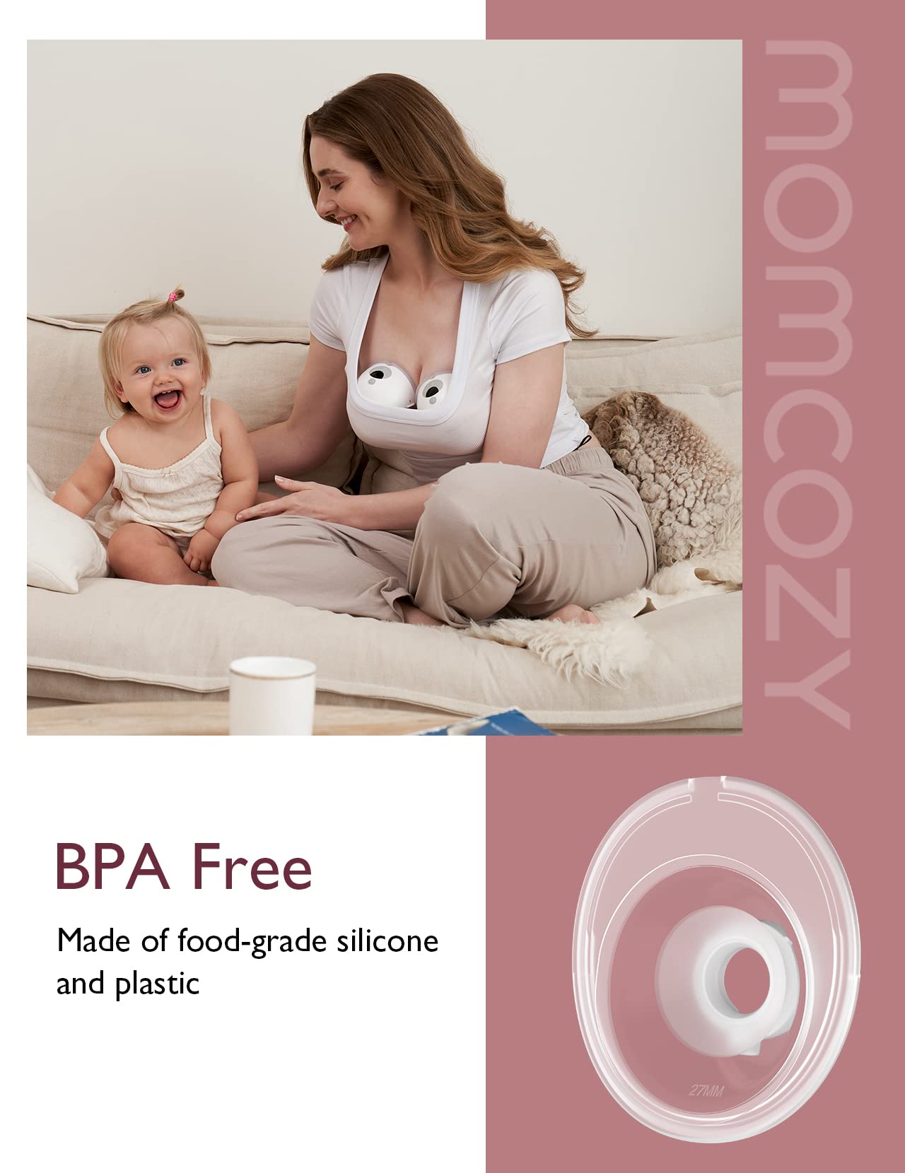 Foto 6 pulgar | Brida Momcozy M5 Doble Sellado 27 mm - Venta Internacional