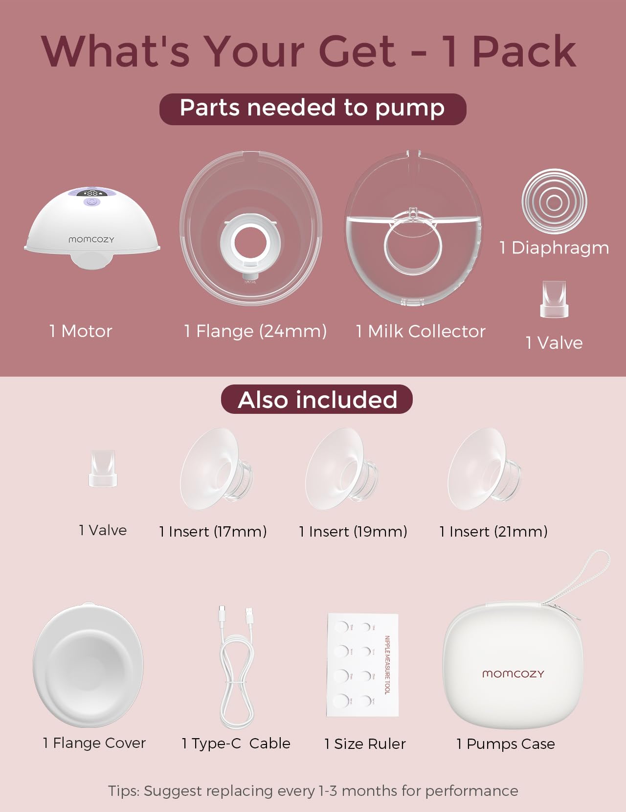 Foto 7 | Extractor de Leche Momcozy M5 3 Modos y 9 Niveles - Venta Internacional