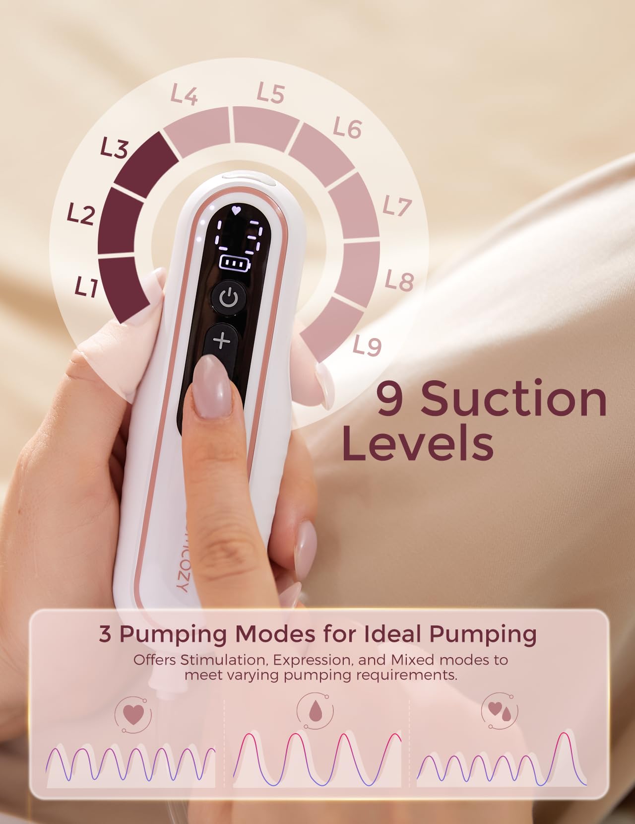 Foto 5 pulgar | Extractor De Leche Momcozy V2 Pro Ultraligero Portátil - Venta Internacional.