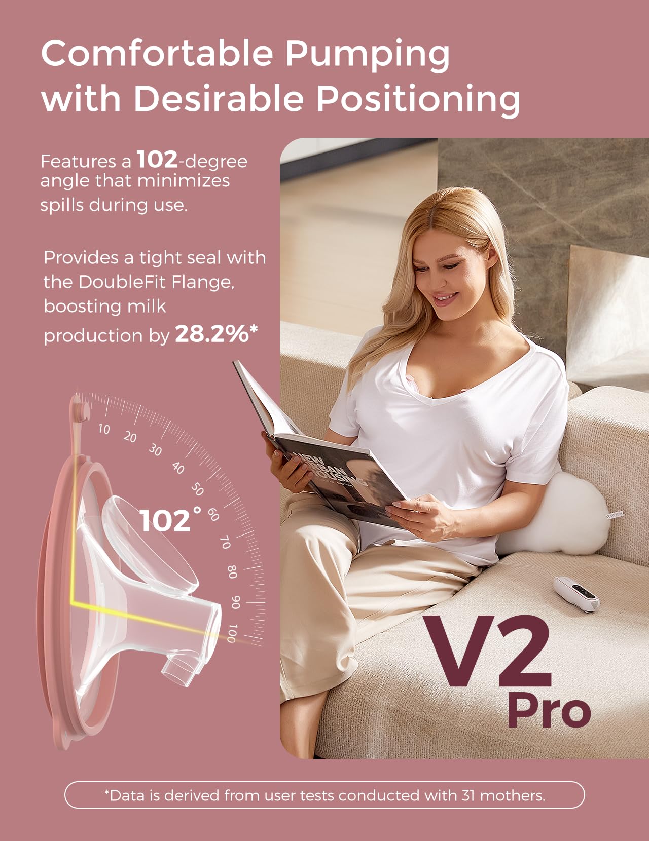 Foto 6 pulgar | Extractor De Leche Momcozy V2 Pro Ultraligero Portátil - Venta Internacional.