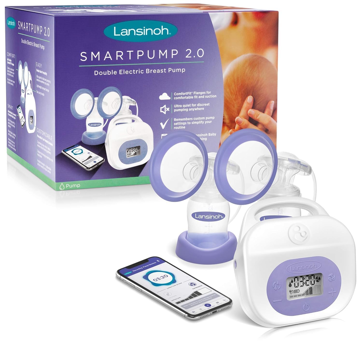 Foto 2 pulgar | Extractor de Leche Lansinoh Smartpump2.0 Double Electric - Venta Internacional