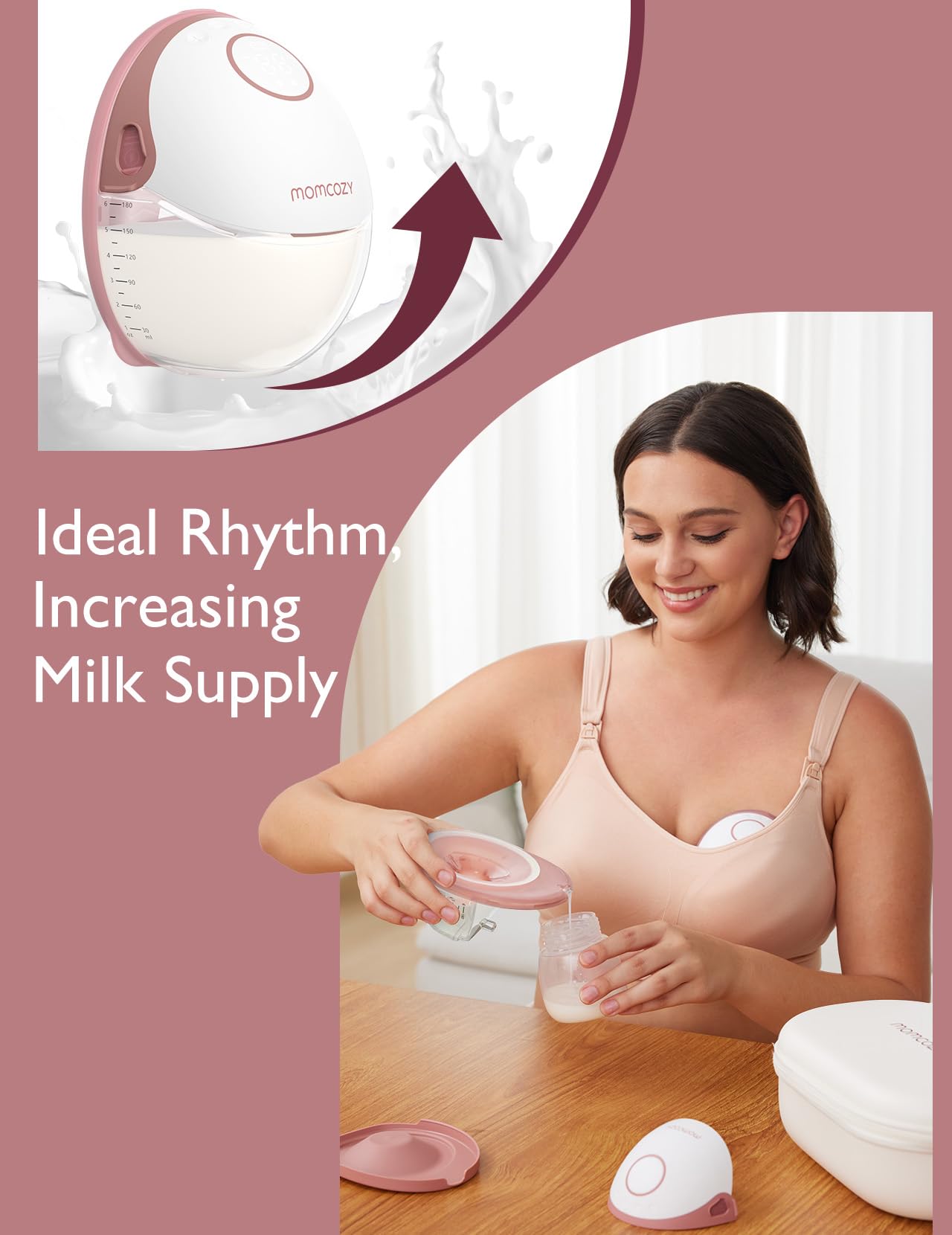 Foto 6 pulgar | Extractor de Leche Momcozy M6 Manos Libres Estilo Móvil - Venta Internacional