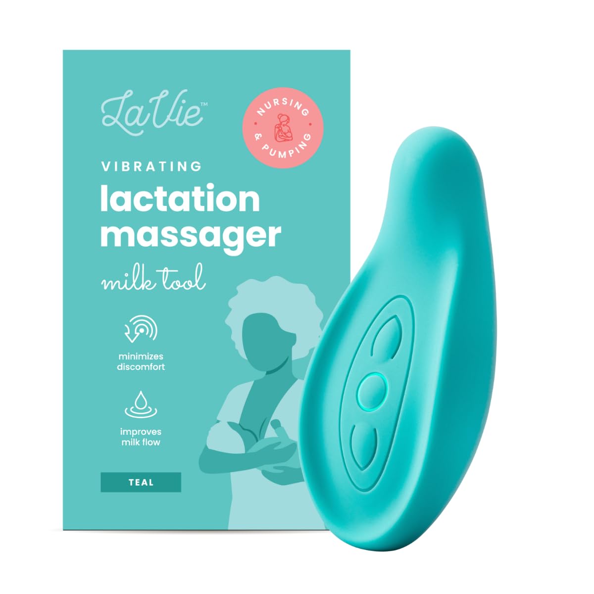 Masajeador De Lactancia Lavie The Original Verde Azulado - Venta Internacional