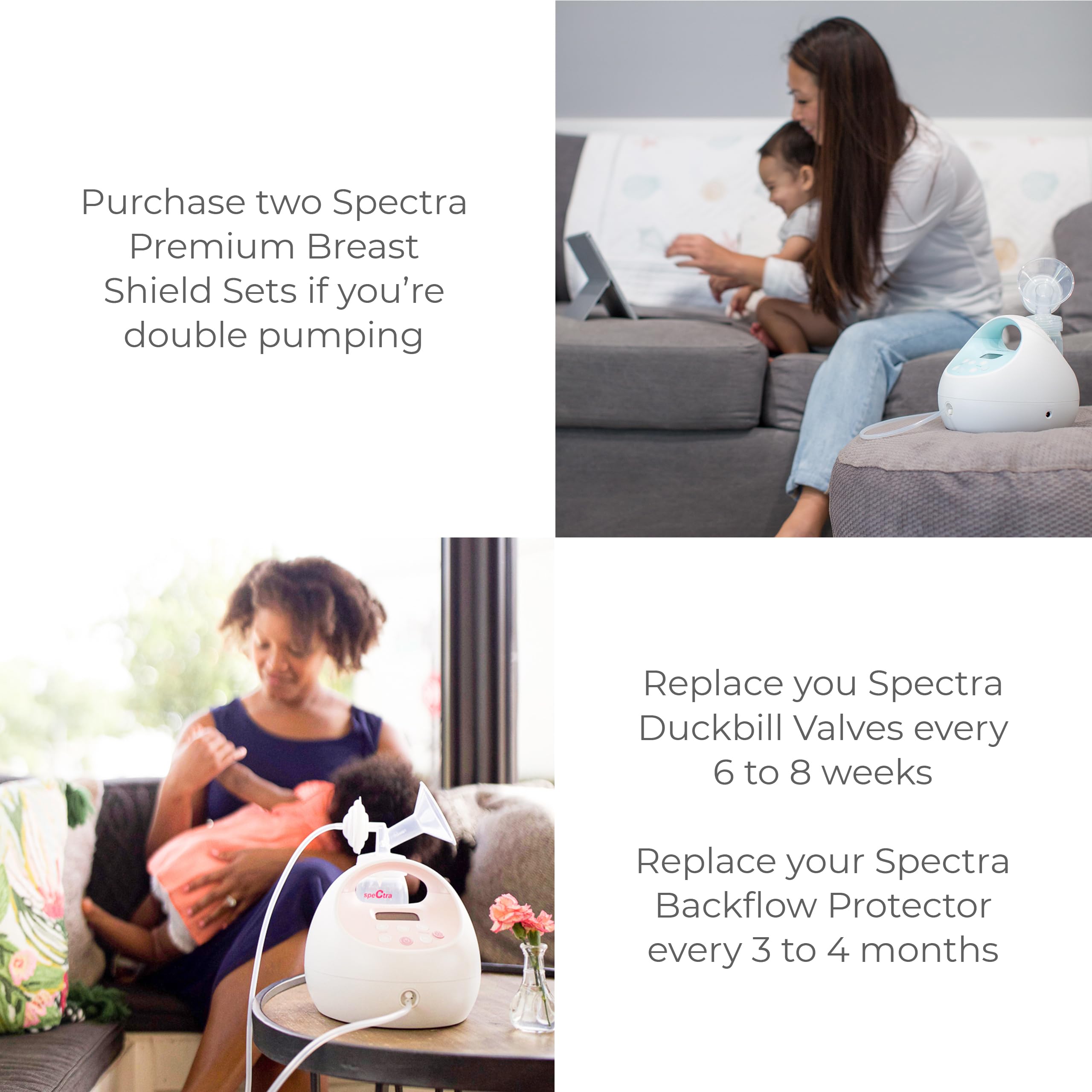 Foto 7 | Kit De Accesorios Para Extractores De Leche Materna Spectra Premium Con Biberones - Venta Internacional.