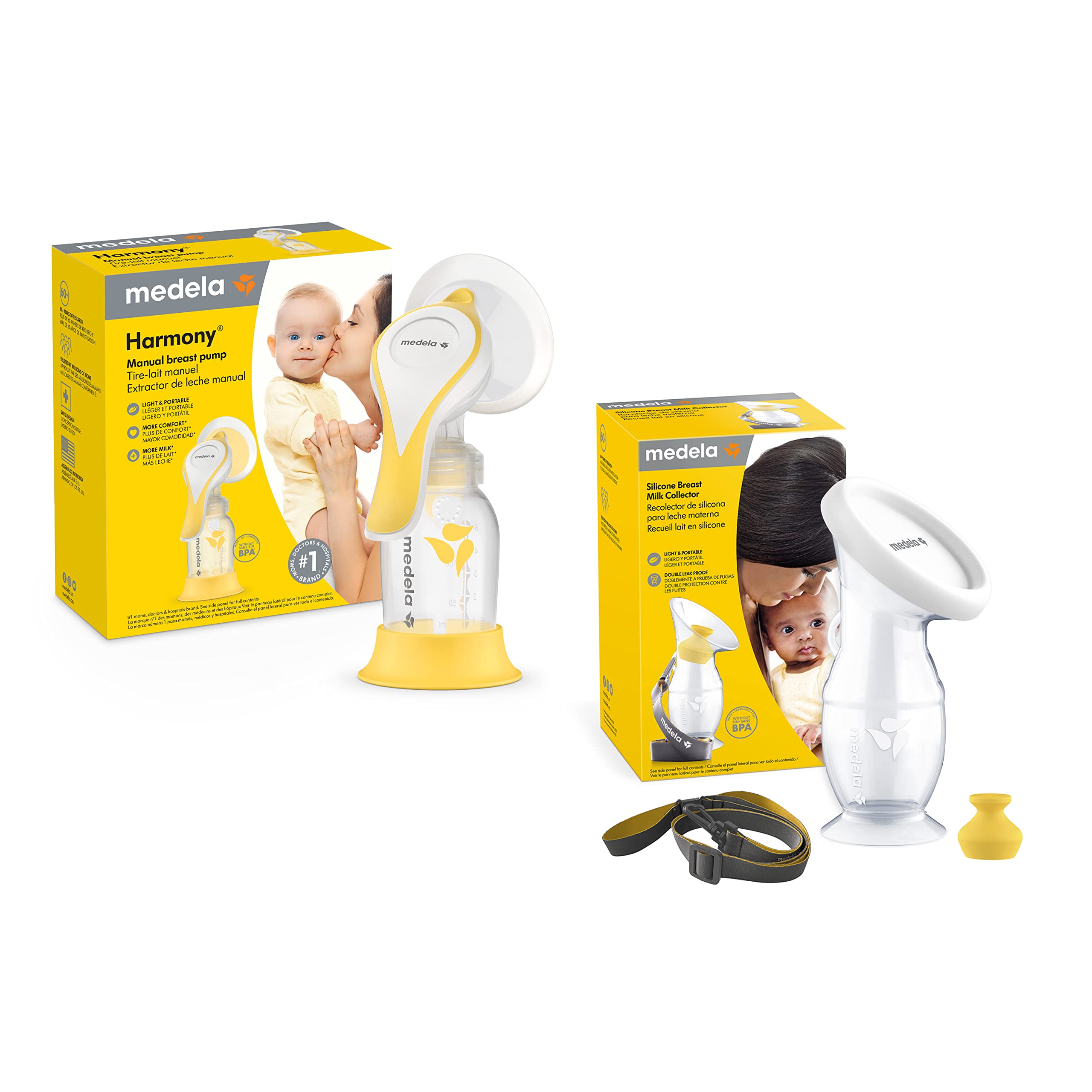 Foto 2 pulgar | Extractor De Leche Medela Manual Harmony Con Colector De Silicona - Venta Internacional.