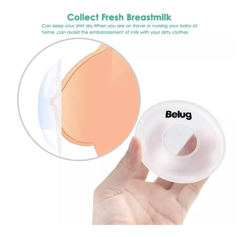 Foto 5 pulgar | Conchas Recolectoras Lactancia Protectores De Lactancia 4 Pcs, Transparente Belug