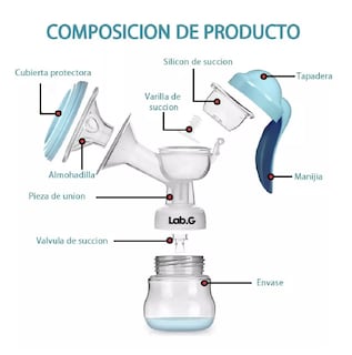 Foto 3 | Extractor De Leche Materna Saca Leche Con 15 Bolsas, Azul