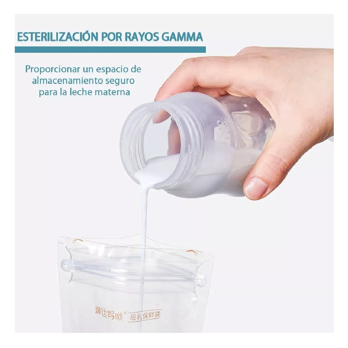 Foto 5 pulgar | Extractor De Leche Materna Saca Leche Con 15 Bolsas, Azul
