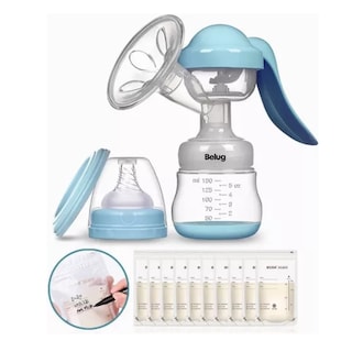 Foto 2 | Extractor De Leche Materna Saca Leche Con 10 Bolsas Belug Azul