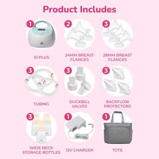 Foto 2 | Extractor De Leche Spectra Baby S1 Plus Premier Con Bolsa Gris De 28 Mm - Venta Internacional.