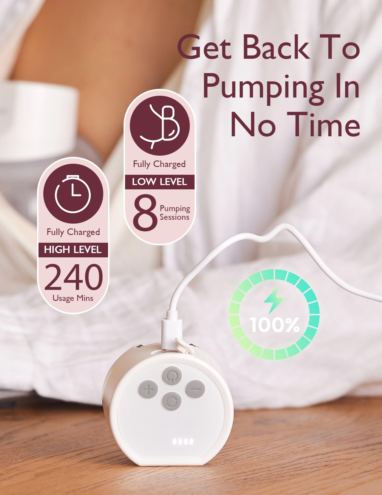 Foto 7 pulgar | Extractor De Leche Momcozy S12 Pro, Portátil, Doble Eléctrico - Venta Internacional.