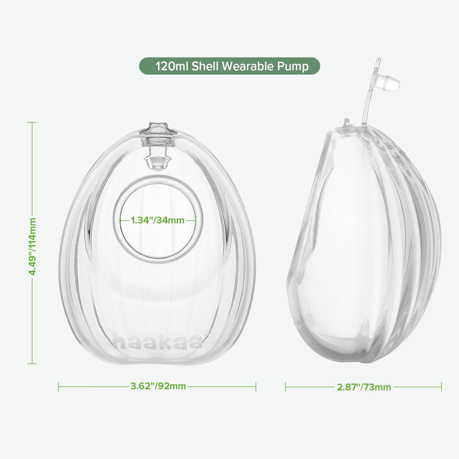 Foto 7 | Extractor De Leche Portátil Haakaa Shell 2.0 120 Ml Para Amamantar - Venta Internacional.