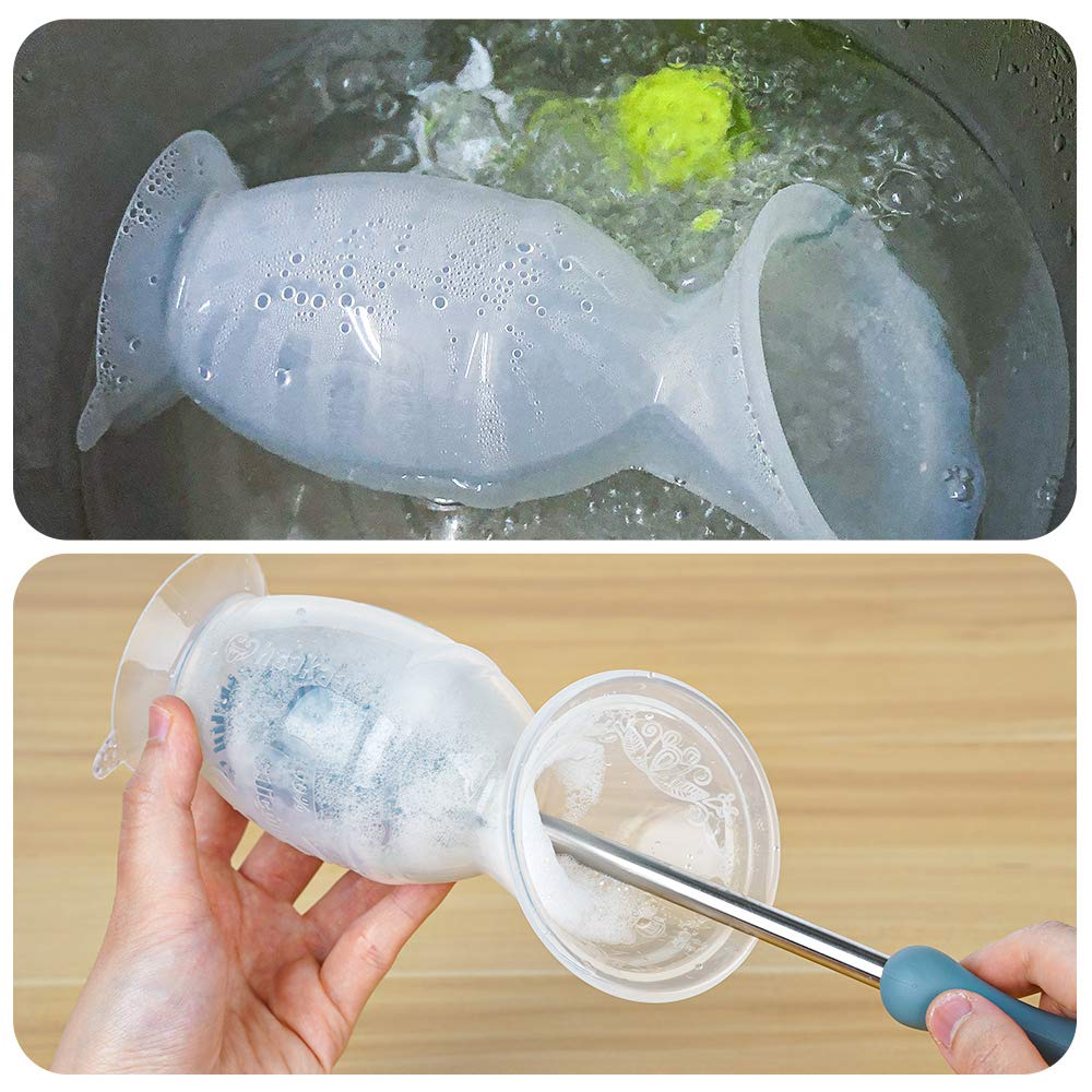 Foto 7 | Extractor De Leche Manual Haakaa, De Silicona, 150 Ml, Color Blanco - Venta Internacional.