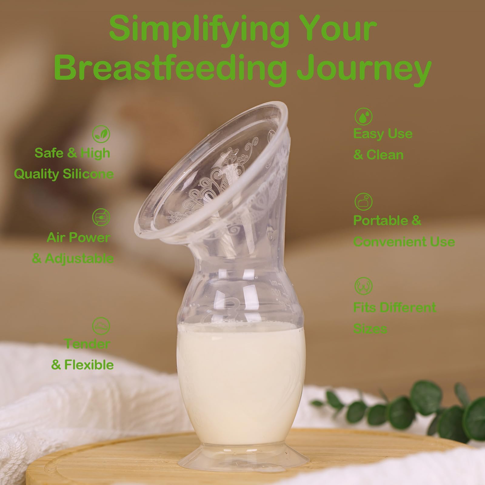 Foto 4 pulgar | Extractor De Leche Manual Gen.2, 100 Ml/4 Oz, Silicona Transparente - Venta Internacional.