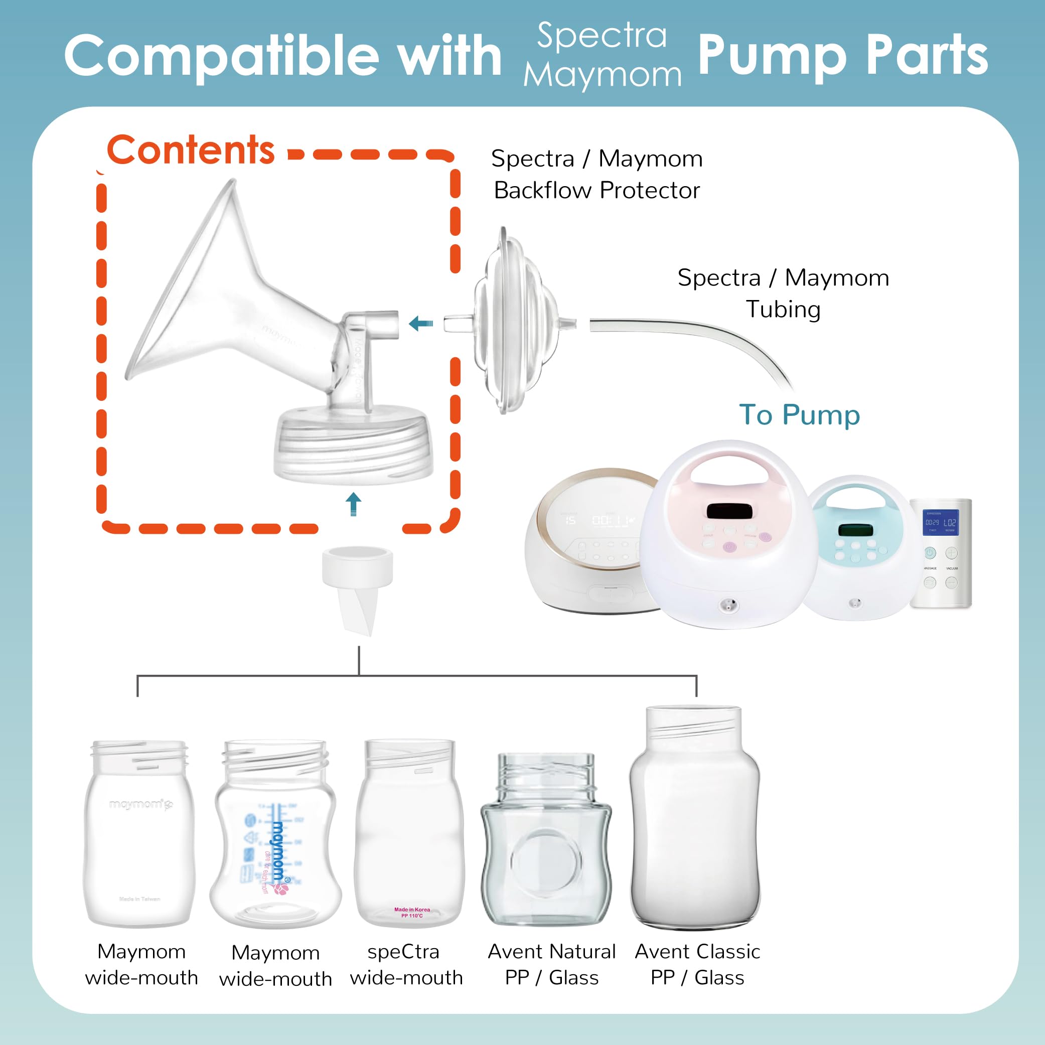 Foto 4 pulgar | Pieza De Bomba Maymom De Cuello Ancho De 18 Mm Compatible Con Spectra S1/s2 - Venta Internacional.