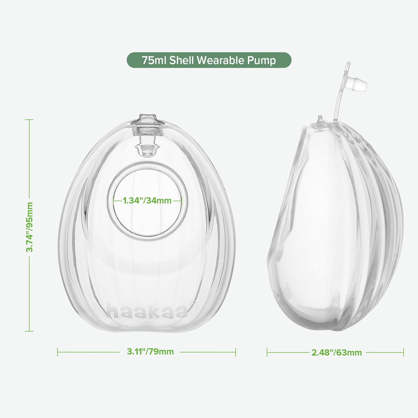 Foto 8 pulgar | Extractor De Leche Manual Portátil Haakaa Shell De 75 Ml Para Madres Lactantes - Venta Internacional.