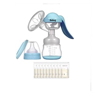 Foto 1 | Extractor De Leche Materna Saca Leche Con 15 Bolsas, Belug Azul