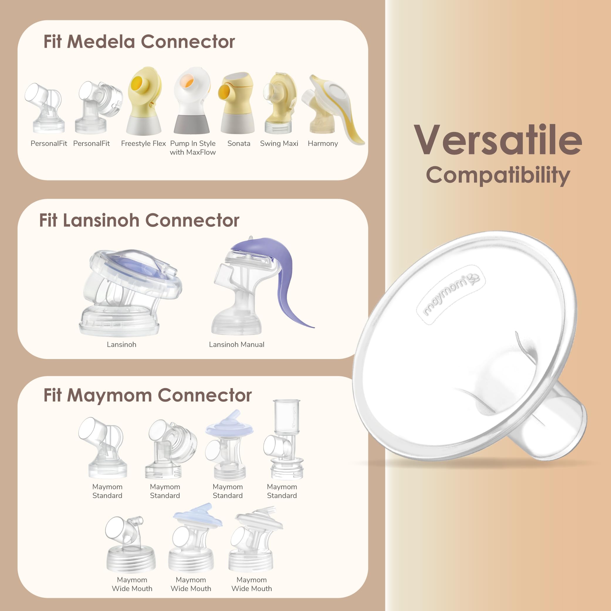 Foto 7 | Protectores De Extracción De Leche Maymom Myfit, 16 Mm, Pequeños, 2 Unidades Para Medela - Venta Internacional.