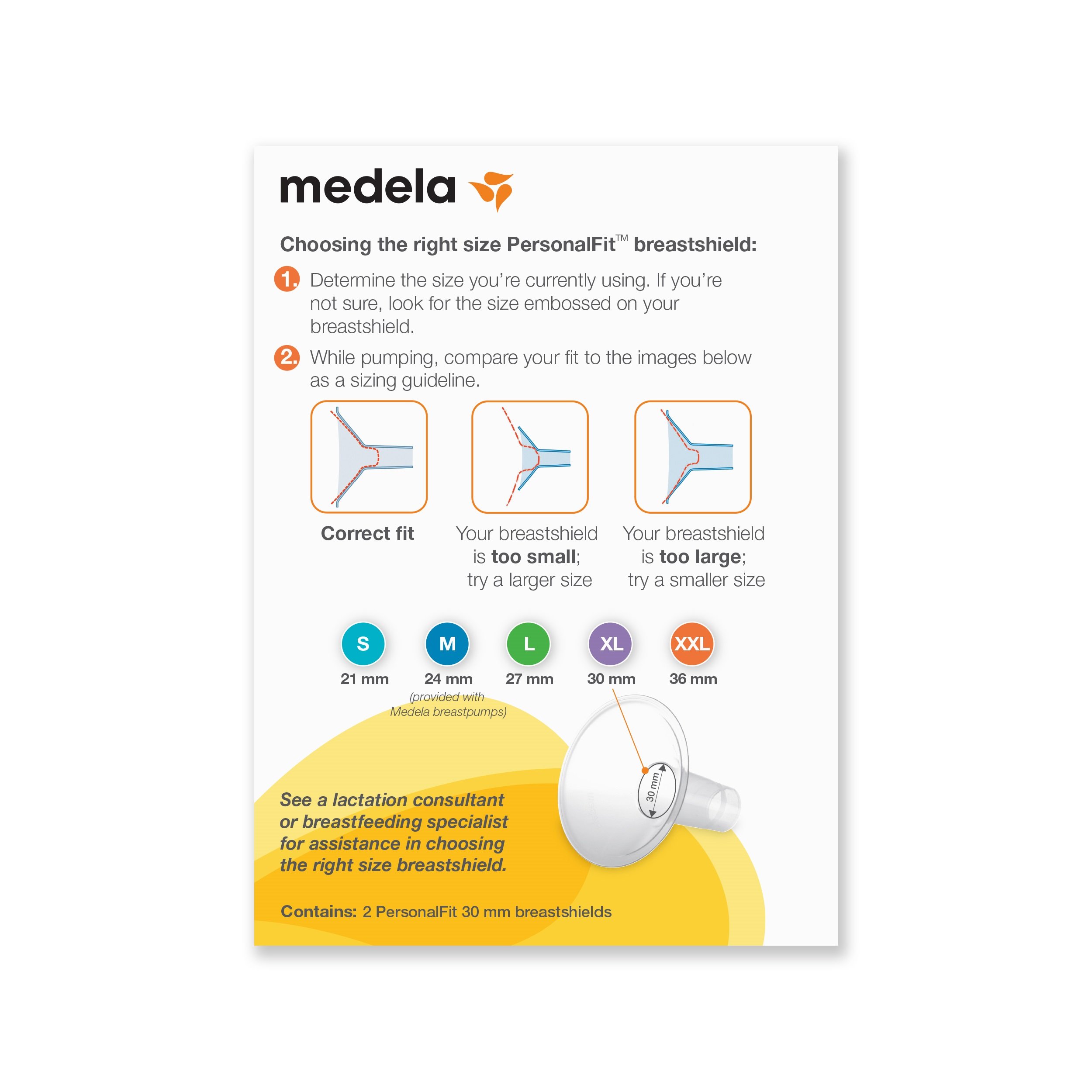Foto 3 pulgar | Protectores De Extracción De Leche Medela Personalfit Extra Grandes De 30 Mm - Venta Internacional.