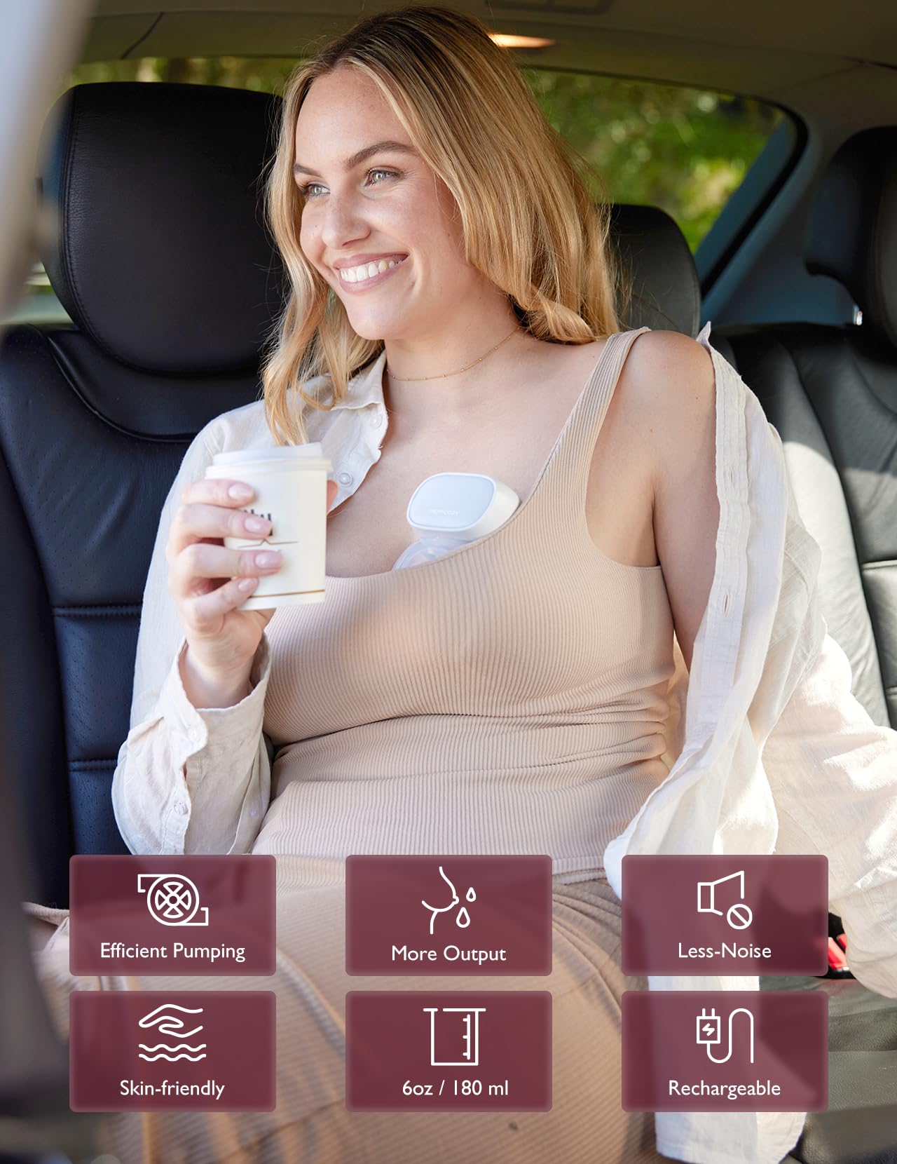 Foto 4 pulgar | Extractor De Leche Portátil Momcozy S9 Pro Con Batería De Mayor Duración - Venta Internacional.
