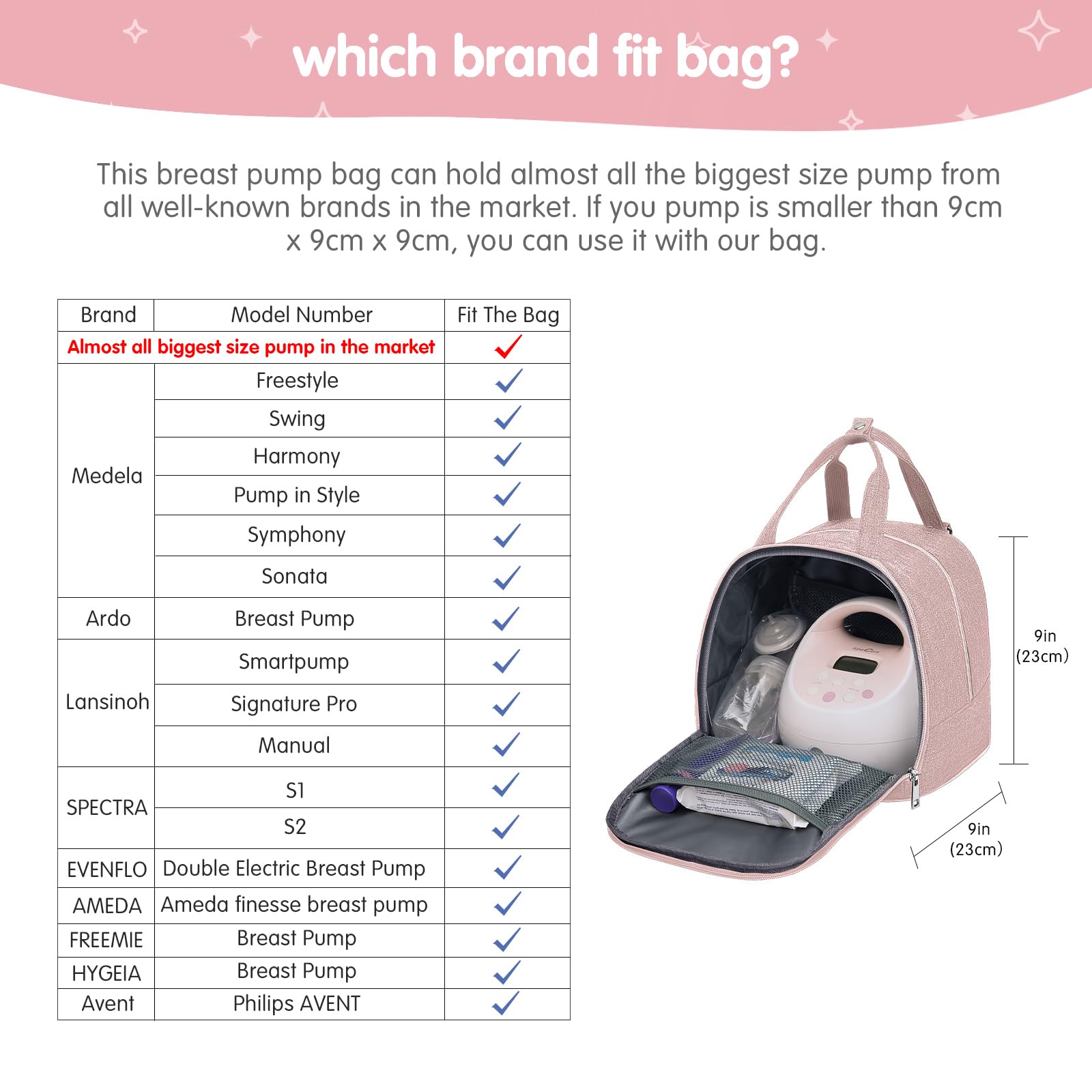 Foto 5 pulgar | Bolsa Para Sacaleches Derjunstar Compatible Con Spectra S1/s2, Color Rosa - Venta Internacional.
