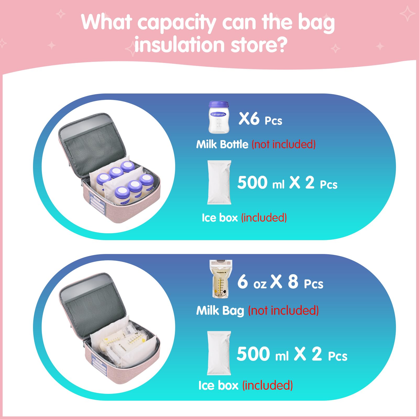 Foto 6 pulgar | Bolsa Para Sacaleches Derjunstar Compatible Con Spectra S1/s2, Color Rosa - Venta Internacional.