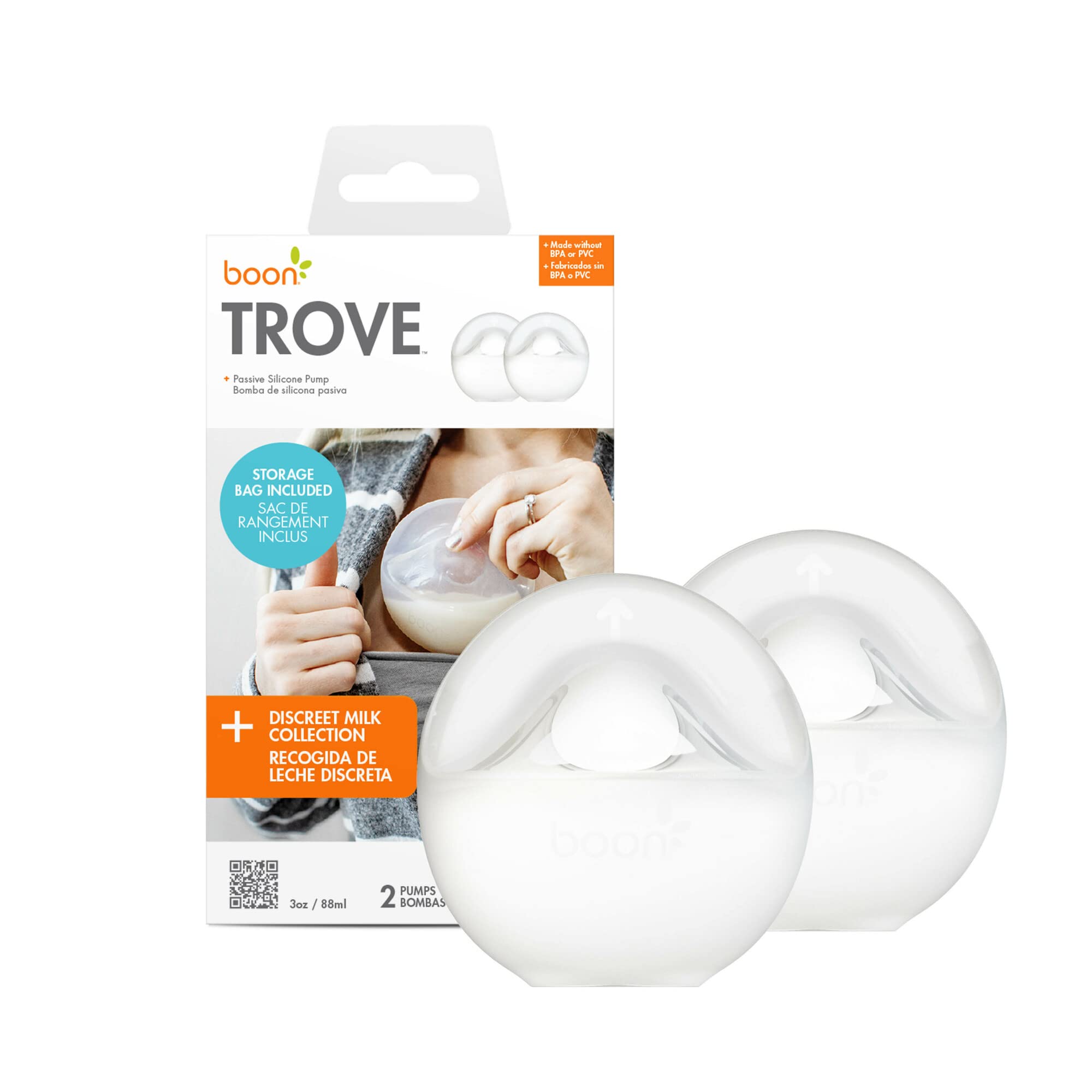 Extractor De Leche Manual Boon Trove De Silicona Con Funda De Viaje - Venta Internacional.