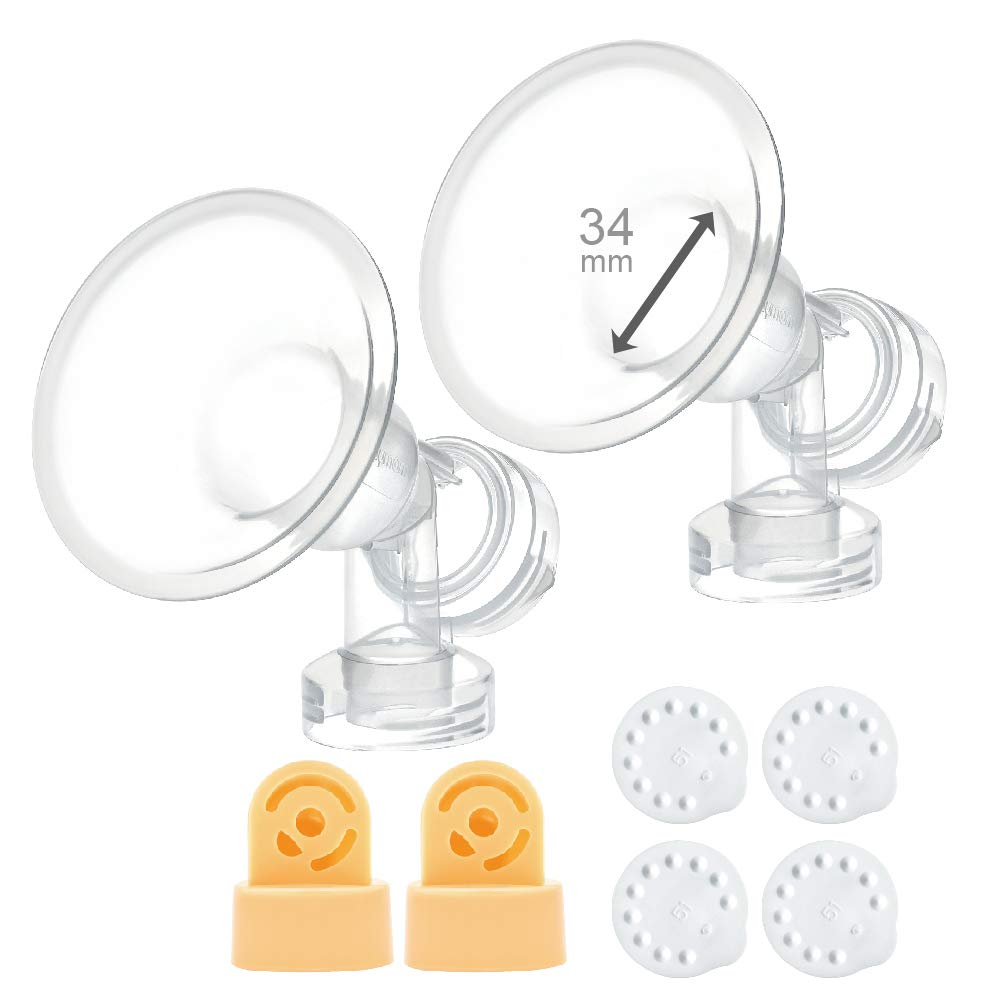 Foto 2 pulgar | 2 Protectores De Pecho Maymom De Una Sola Pieza, Extra Grandes, 34 Mm, Con Válvulas - Venta Internacional.
