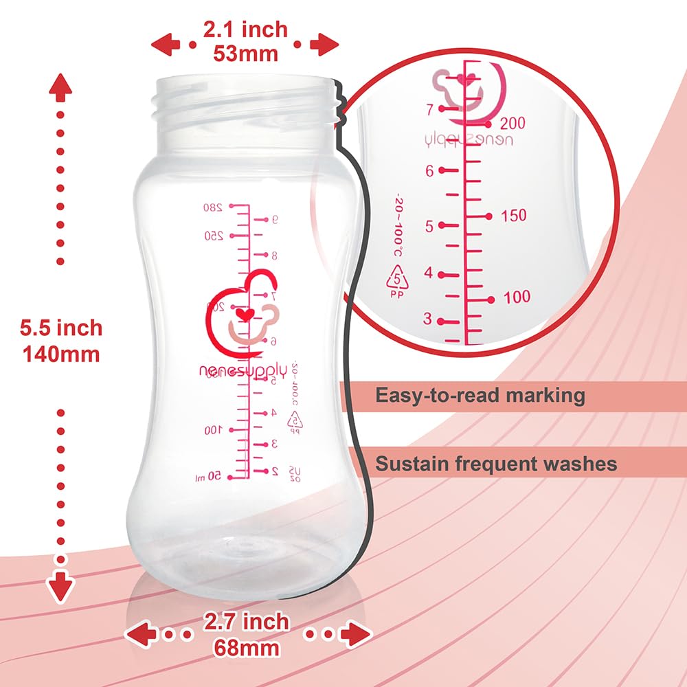 Foto 4 | Biberones Con Extractor De Leche Nenesupply, 280 Ml, 4 Unidades, Para Spectra S1 S2 - Venta Internacional.
