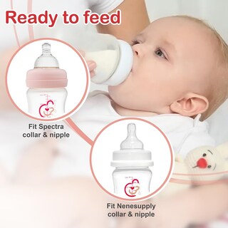 Foto 5 | Biberones Con Extractor De Leche Nenesupply, 280 Ml, 4 Unidades, Para Spectra S1 S2 - Venta Internacional.