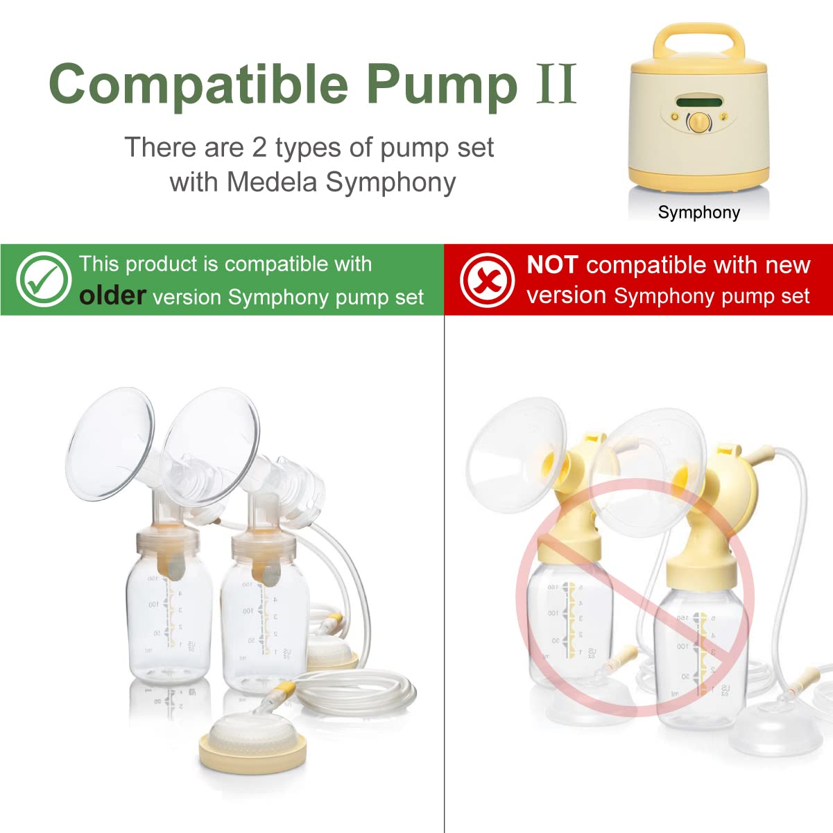 Foto 4 pulgar | Extractor De Leche Maymom 2x De Dos Piezas Pequeño Con Válvula Para Medela - Venta Internacional.