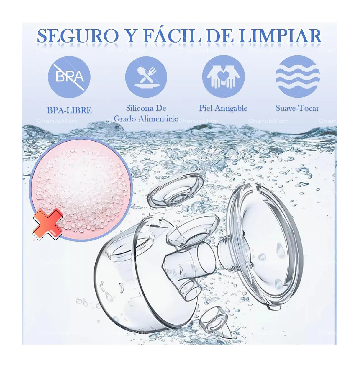 Foto 4 pulgar | Extractor Leche Materna Manos Libres Rosa