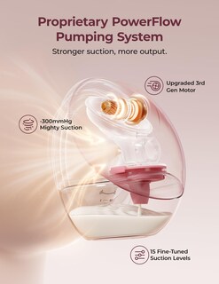 Foto 2 | Extractor De Leche Momcozy Mobile Flow M9 Manos Libres Con Control De Aplicaciones - Venta Internacional.