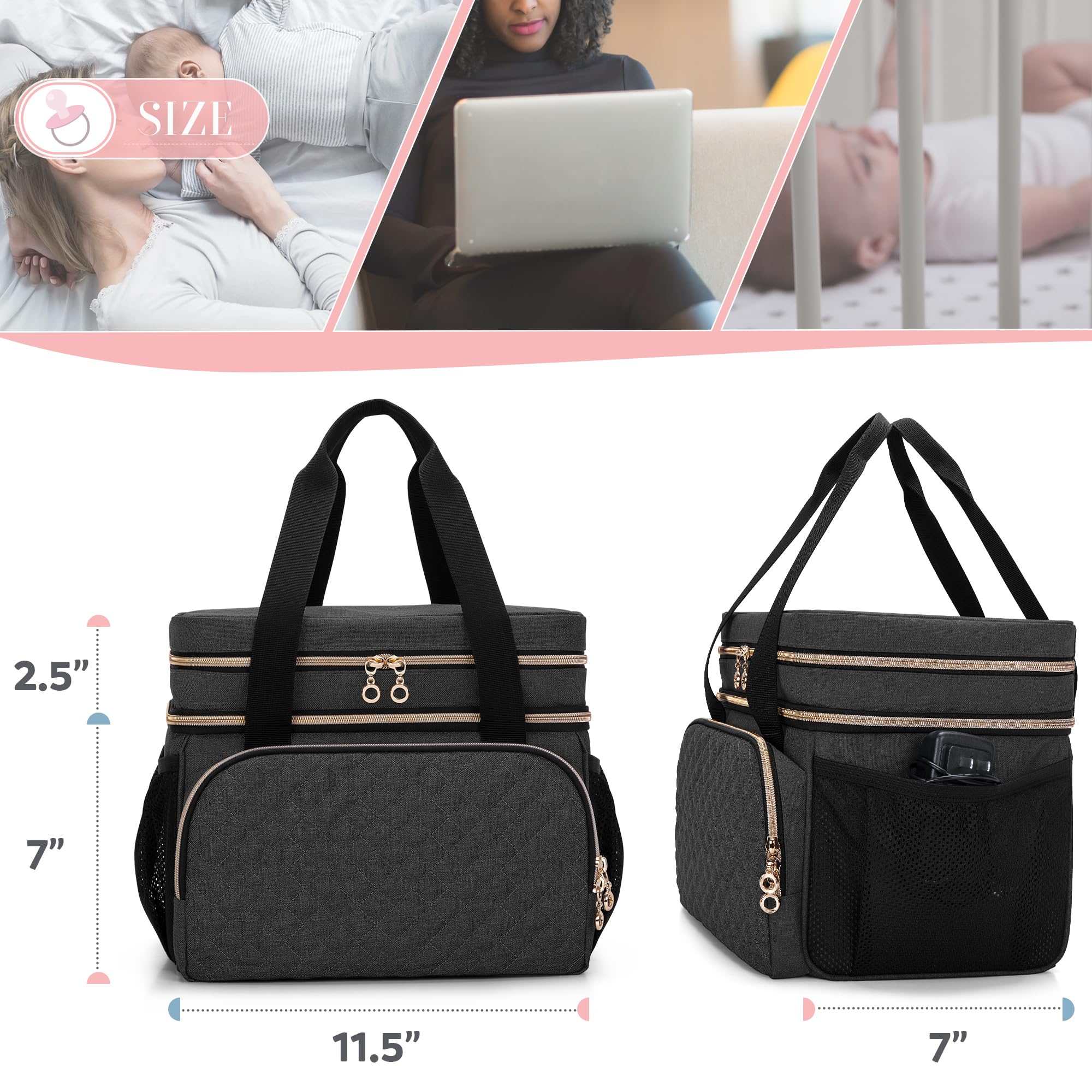 Foto 7 pulgar | Bolsa Para Extractor De Leche Luxja De Doble Capa Compatible Con Spectra S1/s2 - Venta Internacional.