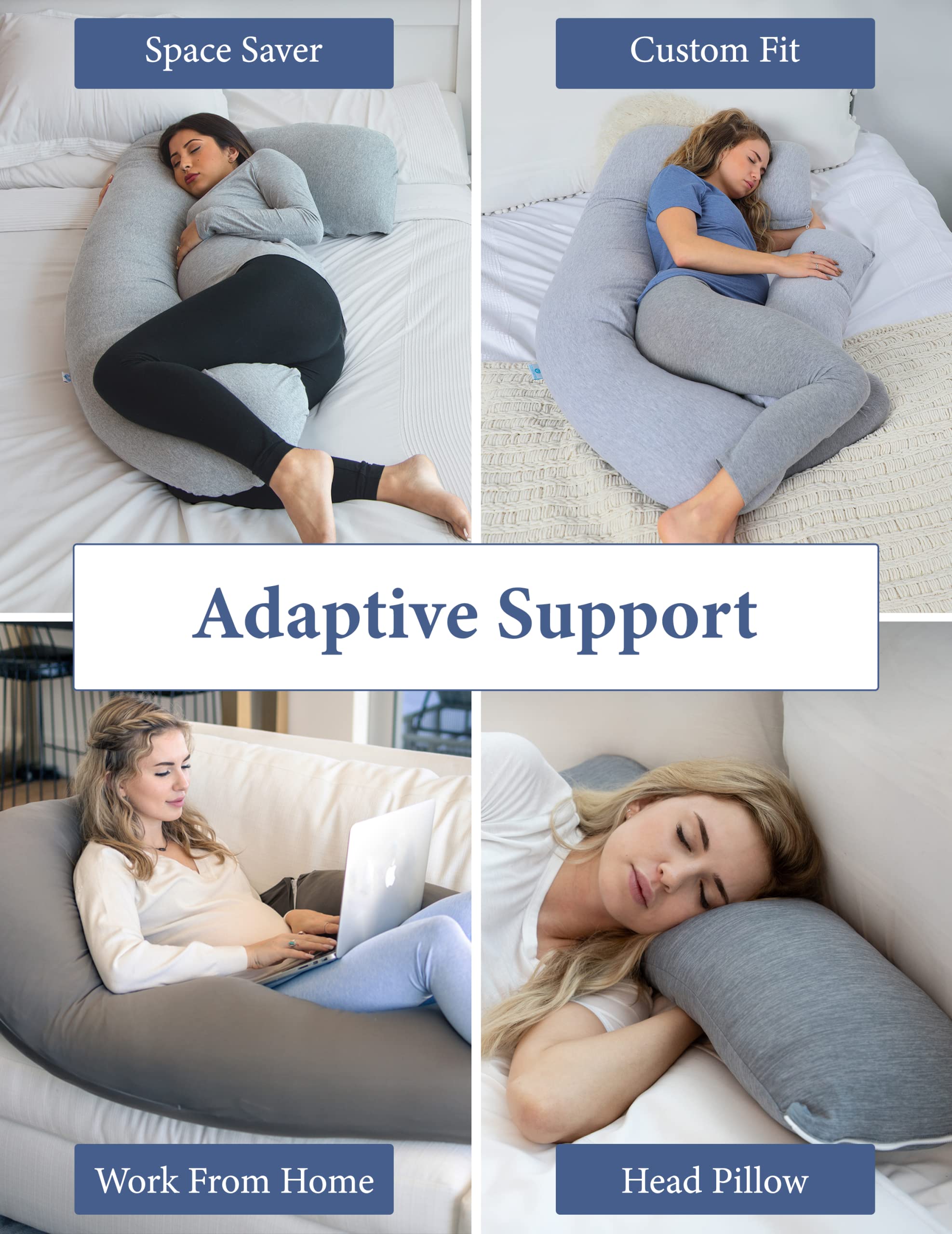 Foto 4 pulgar | Almohada De Embarazo Pharmedoc En Forma De U Para Todo El Cuerpo Con Funda De Refrigeración - Venta Internacional.