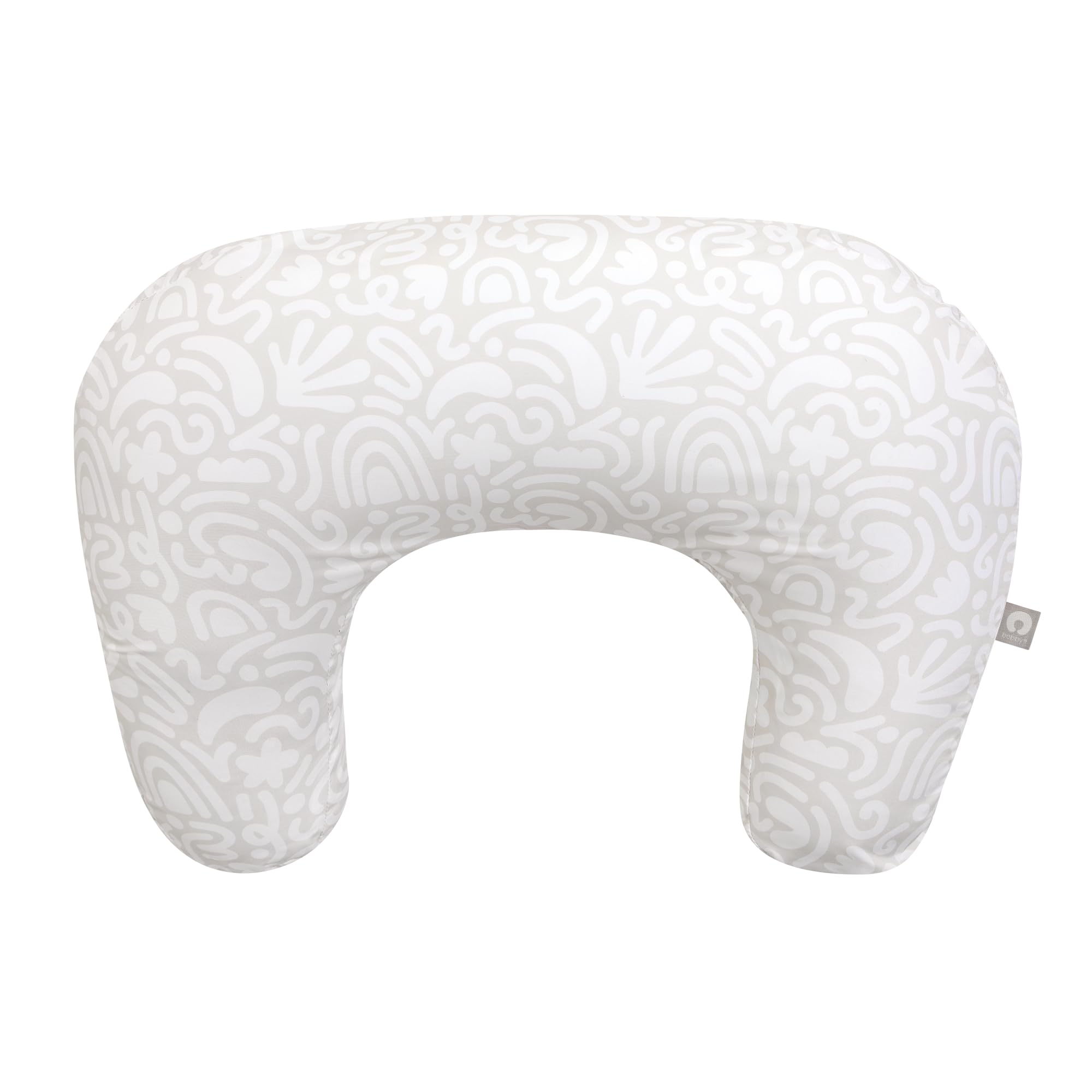 Foto 2 pulgar | Almohada De Lactancia Boppy Cream Retro Squiggles Firmer Fill - Venta Internacional.